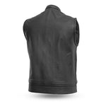 Blaster - Men's Motorcycle Leather Vest - MapleARTUS