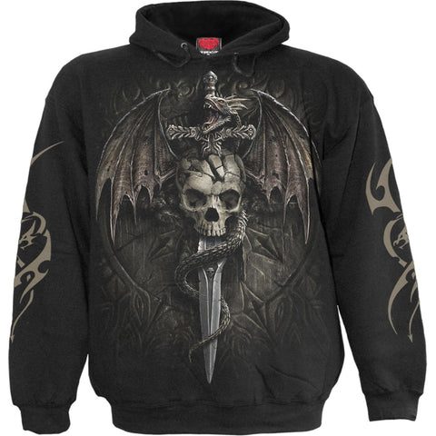 DRACO SKULL - Hoody Black - MapleARTUS