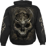 DRACO SKULL - Hoody Black - MapleARTUS