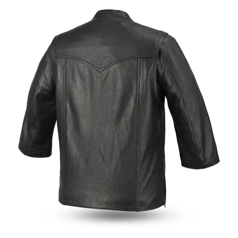 Mesa - Men's Motorcycle Leather Shirt - MapleARTUS