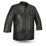 Mesa - Men's Motorcycle Leather Shirt - MapleARTUS