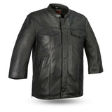 Mesa - Men's Motorcycle Leather Shirt - MapleARTUS