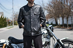 Mesa - Men's Motorcycle Leather Shirt - MapleARTUS