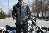 Mesa - Men's Motorcycle Leather Shirt - MapleARTUS