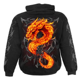 FIRE DRAGON - Hoody Black - MapleARTUS