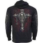 DEATH BONES - Side Pocket Hoody Black - MapleARTUS