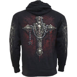 DEATH BONES - Side Pocket Hoody Black - MapleARTUS
