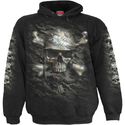 CAMO-SKULL - Hoody Black - MapleARTUS