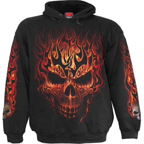SKULL BLAST - Hoody Black - MapleARTUS