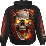 SKULL BLAST - Hoody Black - MapleARTUS