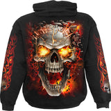 SKULL BLAST - Hoody Black - MapleARTUS