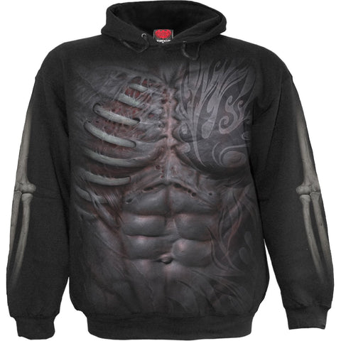 RIPPED - Side Pocket Hoody Black - MapleARTUS