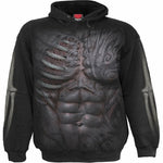 RIPPED - Side Pocket Hoody Black - MapleARTUS
