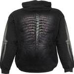 RIPPED - Side Pocket Hoody Black - MapleARTUS