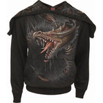 BREAKING OUT - Split Zip Hoody Black - MapleARTUS