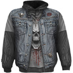 THRASH METAL - Allover Hoody Black - MapleARTUS