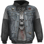THRASH METAL - Allover Hoody Black - MapleARTUS