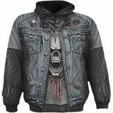 THRASH METAL - Allover Hoody Black - MapleARTUS