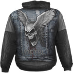 THRASH METAL - Allover Hoody Black - MapleARTUS