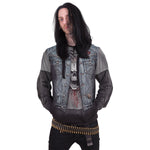 THRASH METAL - Allover Hoody Black - MapleARTUS