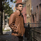 Indiana - Men's Leather Jacket - MapleARTUS