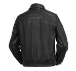 Castor - Men's Bomber Leather Jacket - MapleARTUS