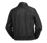 Castor - Men's Bomber Leather Jacket - MapleARTUS