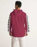 Mens Lightweight Windbreaker Jacket with Hood and Zipper Closure - - MapleARTUS