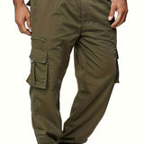 Spring-Ready Durable Cargo Pants: Comfort Fit, Multi-Pocket, Easy-Care - Perfect for Outdoor