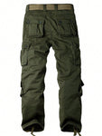 AKARMY AKARMY Men's Casual Cargo Pants   Camo Pants Combat Work Pants With 8 Pockets(No Belt) - MapleCo