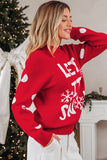 LET IT SNOW Christmas Holiday Sweater