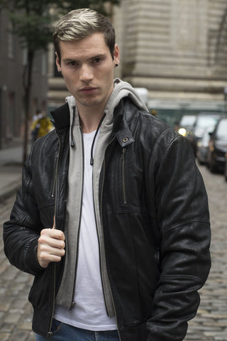 William - Men's Leather Jacket - MapleARTUS