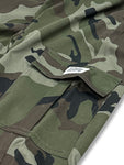 Men's Camouflage Cropped Multi-functional Cargo Pants - Durable, Water-Resistant Fabric - For Hiking, Camping