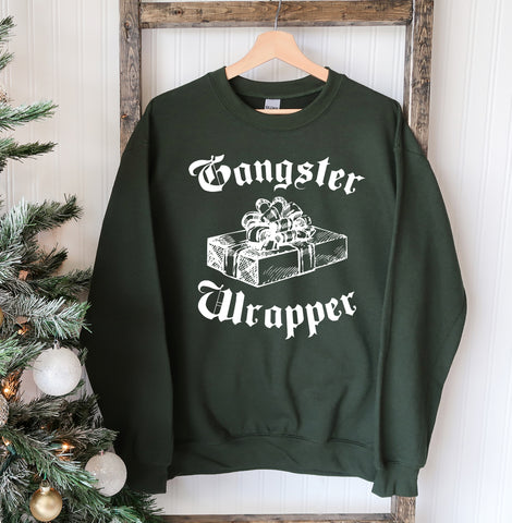 Gangsta Wrapper Christmas Sweatshirt - MapleARTUS
