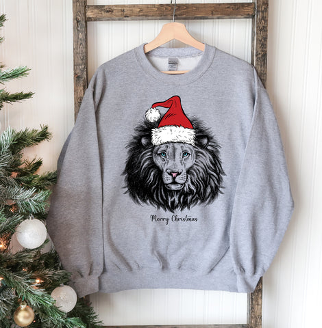 Lion Christmas Sweatshirt - MapleARTUS