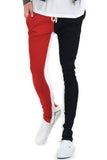 Split Two Tone Track Pants - MapleARTUS