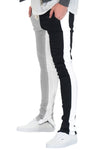 Split Two Tone Track Pants - MapleARTUS