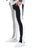 Split Two Tone Track Pants - MapleARTUS