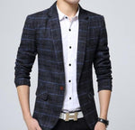 Mens Mix Plaid Blazer - MapleARTUS