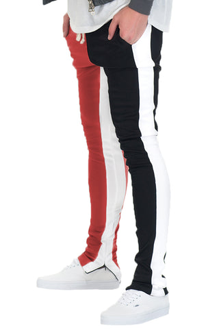 Split Two Tone Track Pants - MapleARTUS