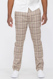 Plaid Slim Fit Trouser Pants - MapleARTUS