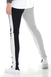 Split Two Tone Track Pants - MapleARTUS