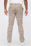 Plaid Slim Fit Trouser Pants - MapleARTUS
