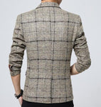 Mens Mix Plaid Blazer - MapleARTUS