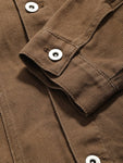 DAZY Men Back To School Cotton Flap Detail Jacket - MapleCo