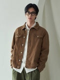 DAZY Men Back To School Cotton Flap Detail Jacket - MapleCo