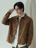 DAZY Men Back To School Cotton Flap Detail Jacket - MapleCo