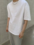 DAZY Men Cotton Drop Shoulder Plain T Shirt - MapleCo