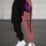 Trendy Street Style Sweatpants - Comfy Two-Tone Joggers with Pockets, Loose Fit for Everyday Wear