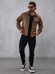 Manfinity Roghcode Men Flap Pocket Jacket For Spring And Autumn - MapleCo